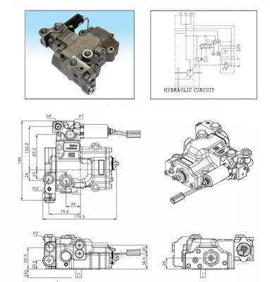 K7V63 Hydraulic Pump Regulator Excavator Spare Parts XE150 SY115 SY135