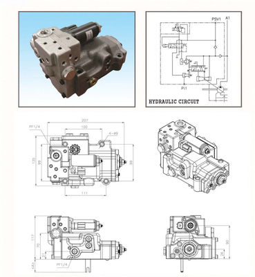 K3V112DTP-YT2K SK200-8 Excavator HANDOK Hydraulic Pump Regulator Assy