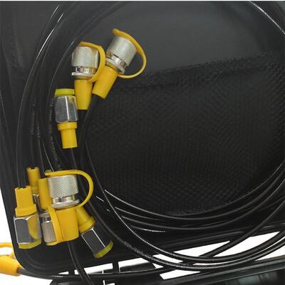 5 Gauges Hydraulic Pressure Gauge Excavator Diagnostic Tool Hydraulic Pressure Test Kit Excavator Hydraulic Pressure Gauge