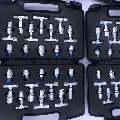 For CHitachi Komatsu Kobelco Hydraulic Pressure Gauge Diagnostic Test Kits Pressure Tee Joint Box Diagnostic Tool