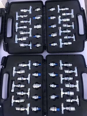 For CHitachi Komatsu Kobelco Hydraulic Pressure Gauge Diagnostic Test Kits Pressure Tee Joint Box Diagnostic Tool
