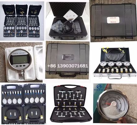 For CHitachi Komatsu Kobelco Hydraulic Pressure Gauge Diagnostic Test Kits Pressure Tee Joint Box Diagnostic Tool