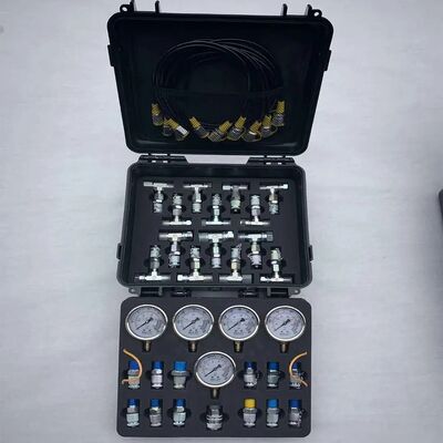 Hydraulic Pressure Gauge Set Diagnostic Test Kits for Excavator Engine Parts