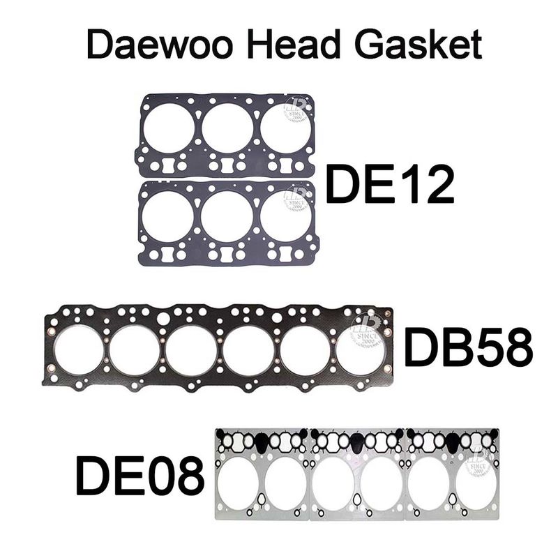 Daewoo DE12 DB58 DE08 Excavator Engine Cylinder Head Gasket