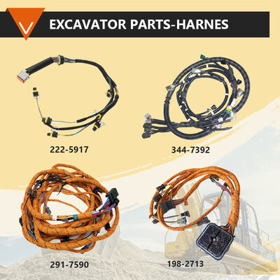 Excavator Parts E320C Cab EXternal Wiring Harness Assemble 186-4605