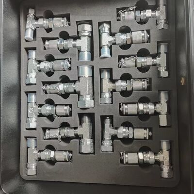 Construction Machinery Parts 5 Gauges Hydraulic Pressure Test Kit Measurement Tool for Excavators