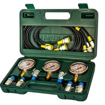 Excavator Hydraulic Brake Pressure Gas Pressure Fuel Hydraulic Pressure Gauge Portable Test Kit Tool Box